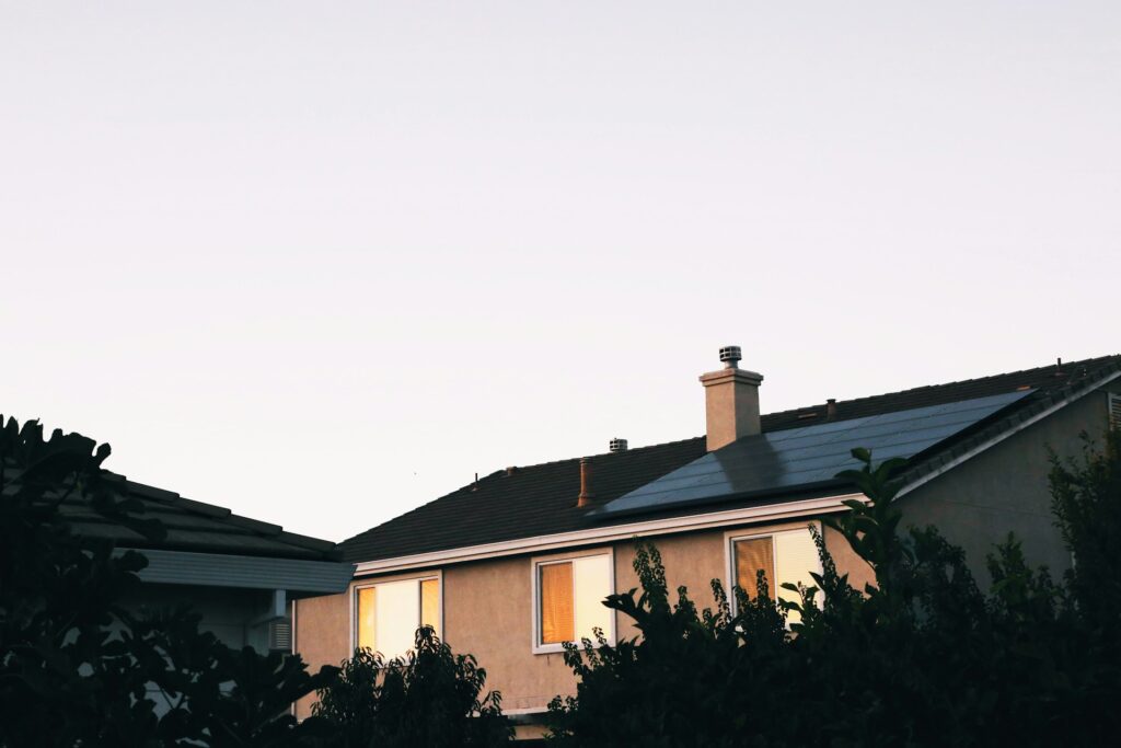 Residential solar panels installed on a home in Dallas, Texas, showcasing a clean energy solution that enhances property value and sustainability.